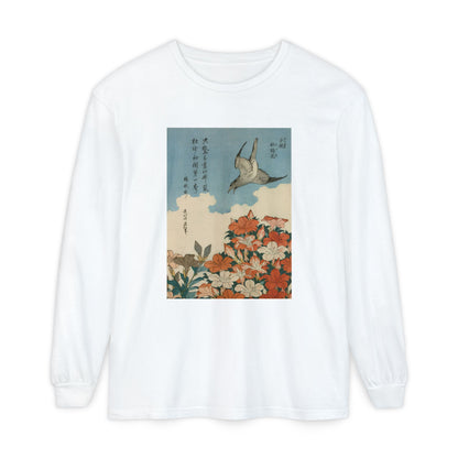 Cuckoo and Azaleas by Katsushika Hokusai (Long Sleeve)