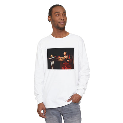 Saint Jerome Writing by Caravaggio (Long Sleeve)