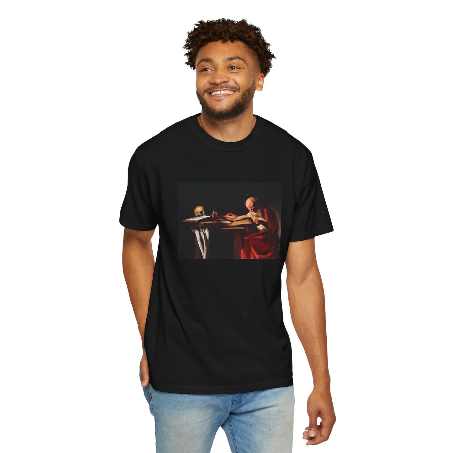 Saint Jerome Writing by Caravaggio (T-Shirt)