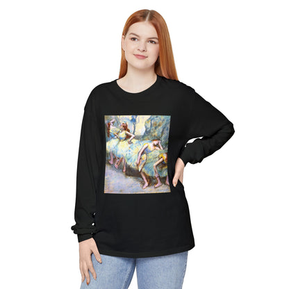 Ballet Dancers in the Wings by Edgar Degas (Long Sleeve)