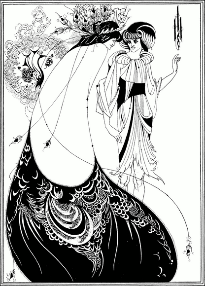 The Peacock Skirt by Aubrey Beardsley (T-Shirt)