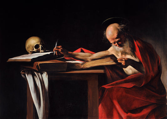 Saint Jerome Writing by Caravaggio (T-Shirt)