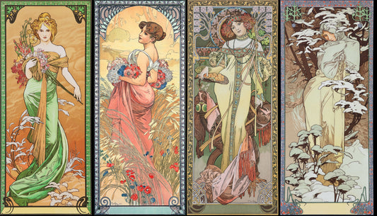 The Seasons by Alphonse Mucha  (Tote)