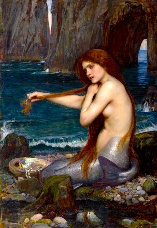 A Mermaid by John William Waterhouse (T-Shirt)